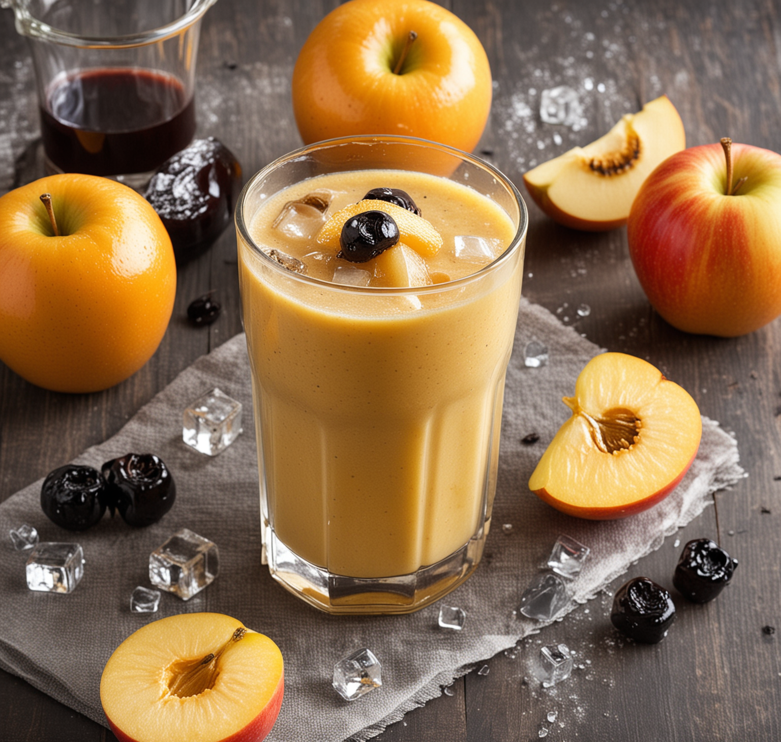 apple and prunes dairy free tropical smoothie