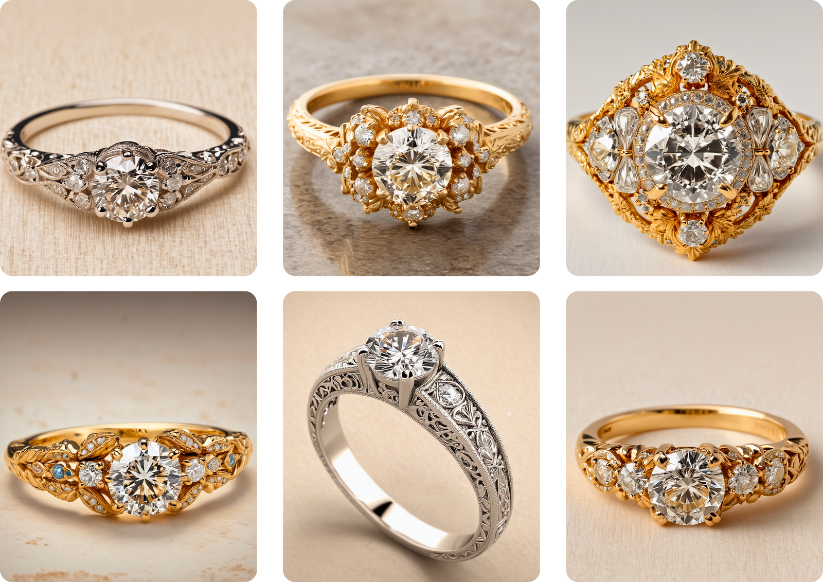 vintage engagement rings