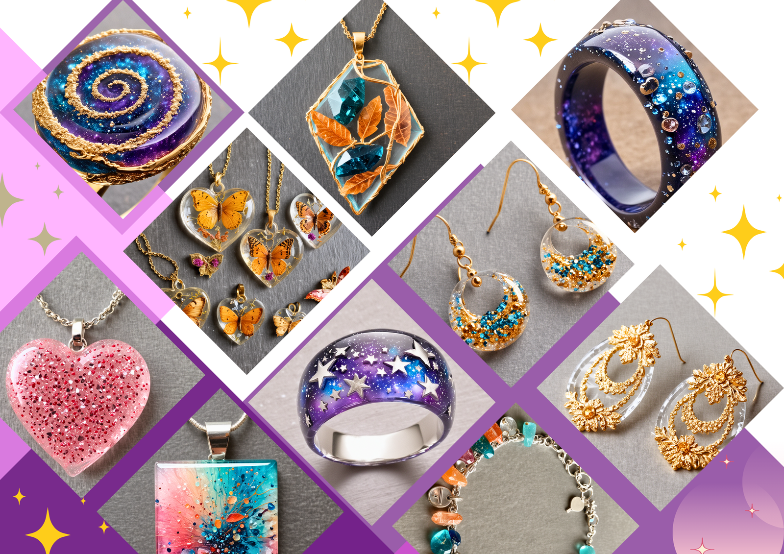 how to make resin jewelry at home