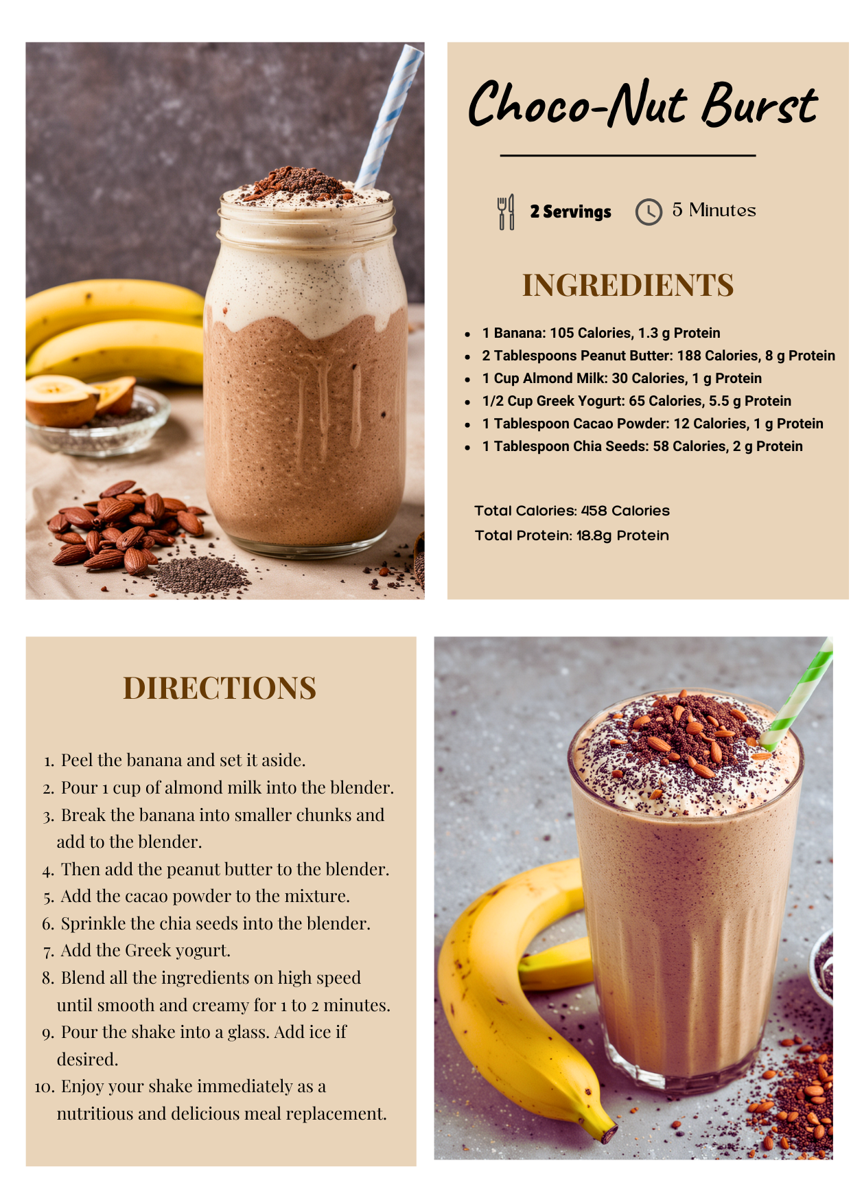 DIY meal replacement shake