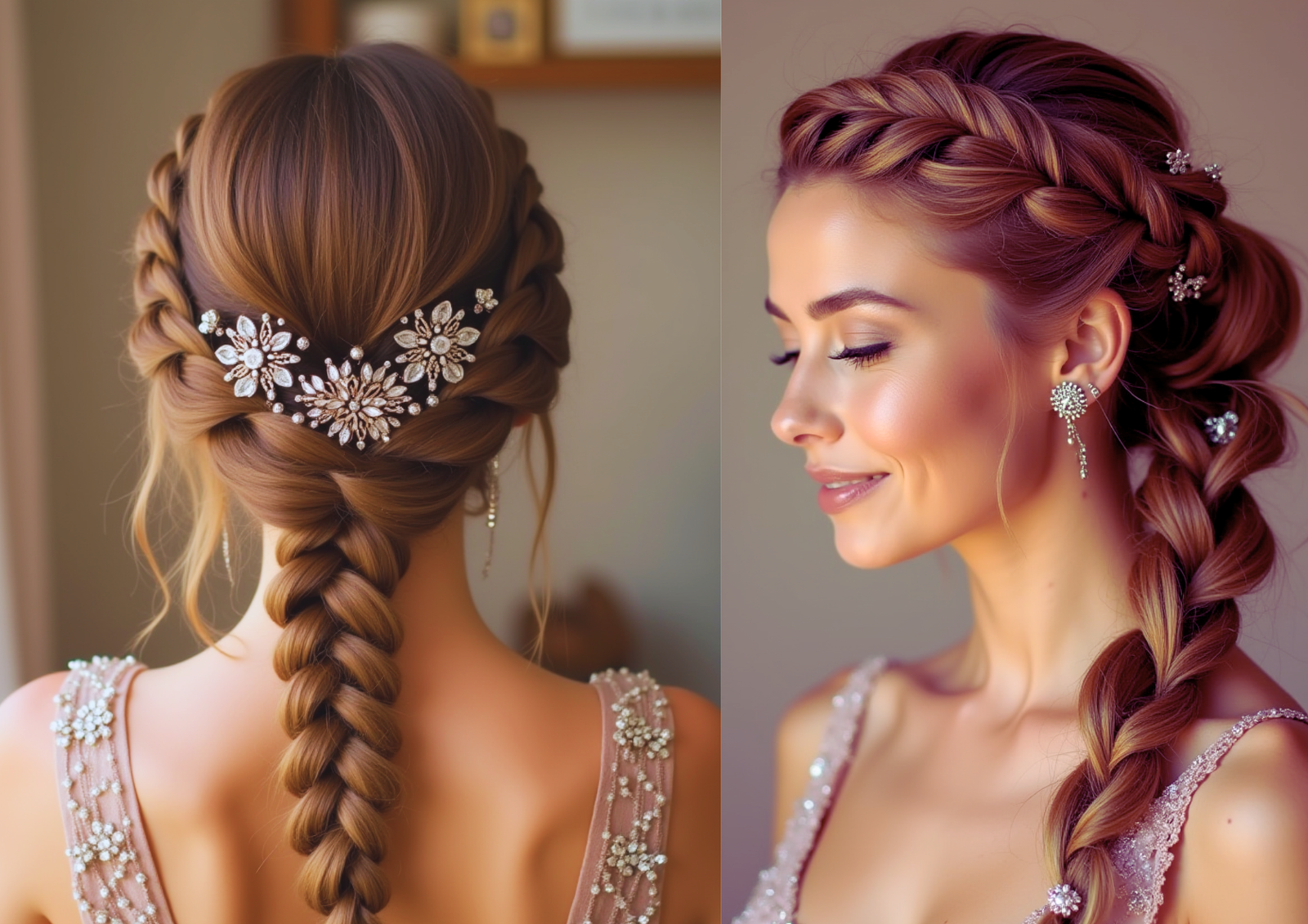 braided hairstyles, dutch braid, inside out braid