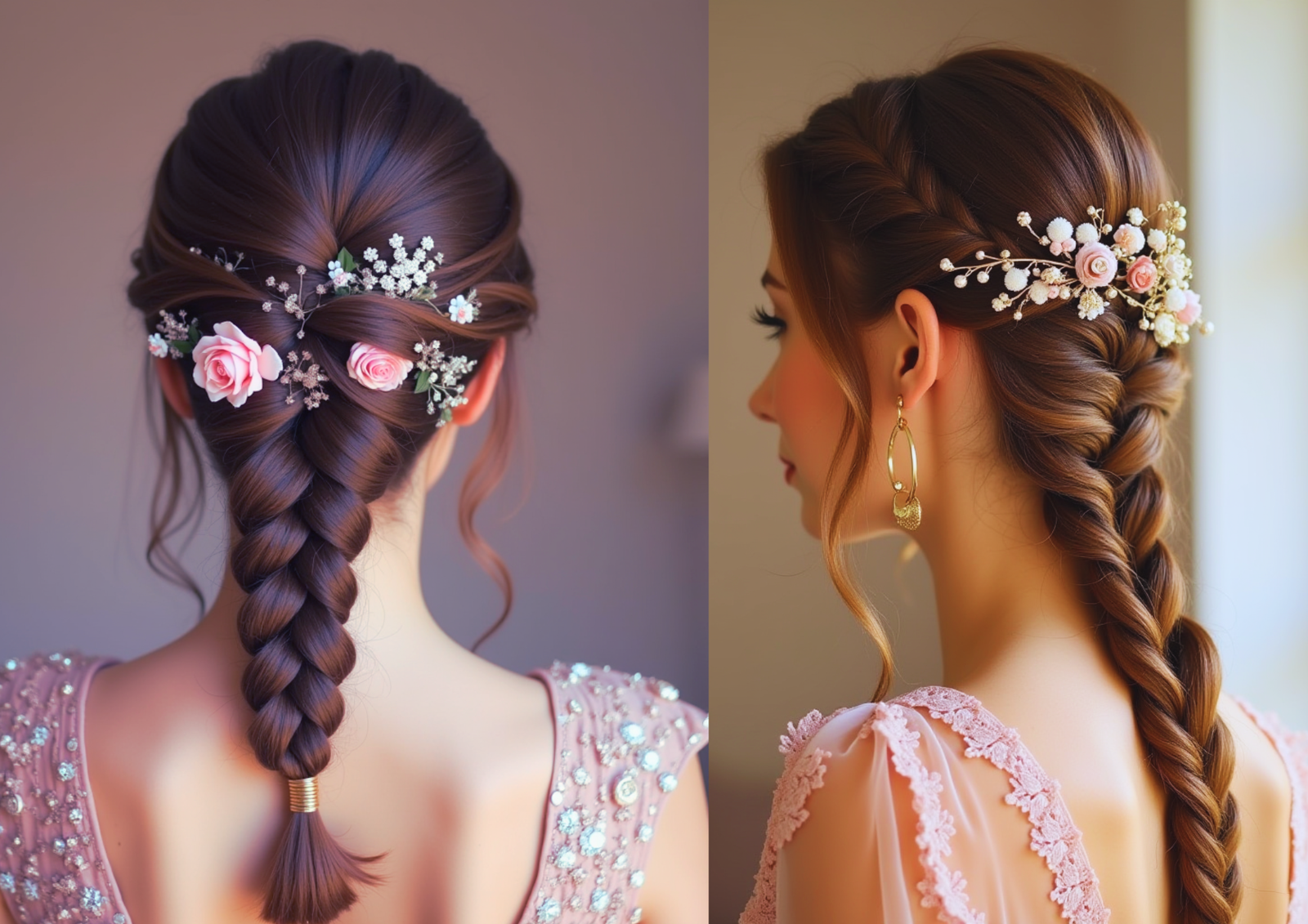 braided hairstyles, dutch braid, inside out braid